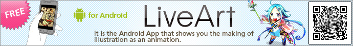 'LiveArt' It is the Android App that shows you the making of illustration as an animation.