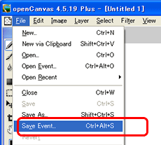 Posting Procedure from openCanvas 4.5+
