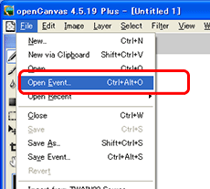 Posting Procedure from openCanvas 4.5+