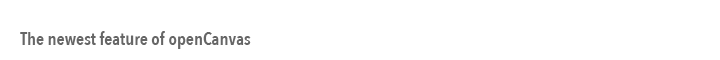 The newest feature of openCanvas GIF Creation