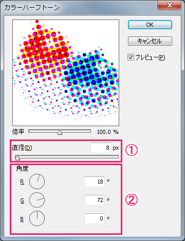 ペイントソフト openCanvas カラーハーフトーン