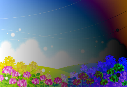ペイントソフト openCanvas レイヤーの合成モード：差の絶対値